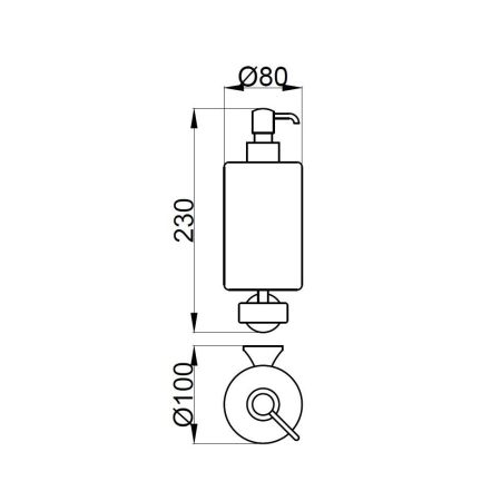 Дозатор жидкого мыла Webert Opera OA500201065, бронза, артикул OA500201065