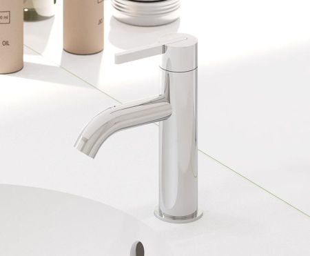 AQG Urban, однорычажный смеситель для раковины без донного клапана, цвет хром, артикул 01URB100CR