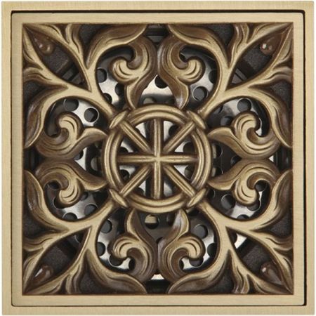 Трап для душа Veragio Canyon VR.CAN-2061.BR с решеткой Бронза