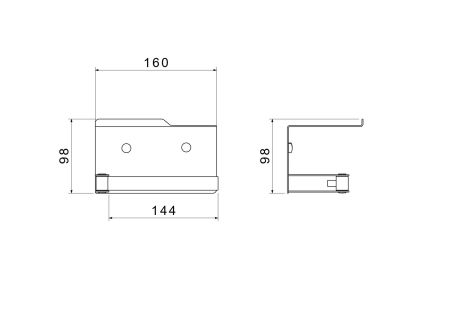 Бумагодержатель с полкой AQUATEK AQ4929CR ЛИБРА, артикул AQ4929CR
