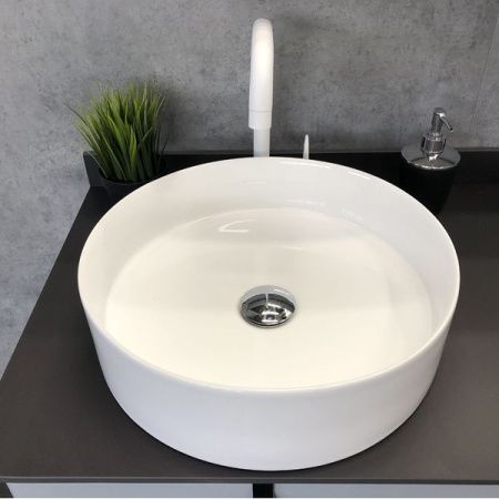 Тумба с раковиной Comforty Сорренто 90Н 00-00000821 Светло-серая