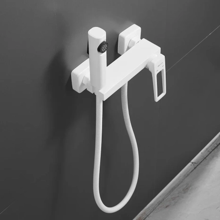 Гигиенический душ со смесителем Shevanik S6805C-1, белый