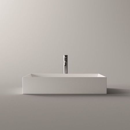 Раковина, Alice, Spy, ширина, мм-600, глубина, мм-370, высота, мм-120, тип установки-накладной (настольный), отверстия для смесителя-отсутствуют, без перелива, материал-керамика, вид грязеотталкивающего покрытия-Aliglaze+, цвет-белый