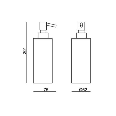 Carimali Настольный диспенсер, цвет хром, артикул 99108-CR