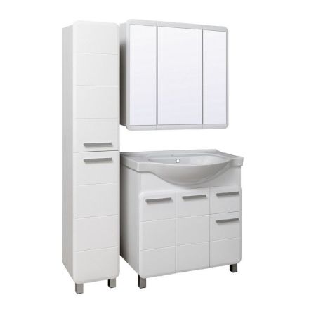 Шкаф пенал Runo Эрика 30 4620750027834 универсальный Белый, артикул 4620750027834