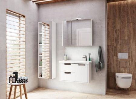 Шкаф пенал Roca Etna 45 857303806 подвесной Белый глянцевый, артикул 857303806