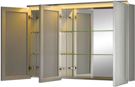 Зеркальный шкаф De Aqua Алюминиум 120 AL 507 120 S серебро, артикул AL 507 120 S