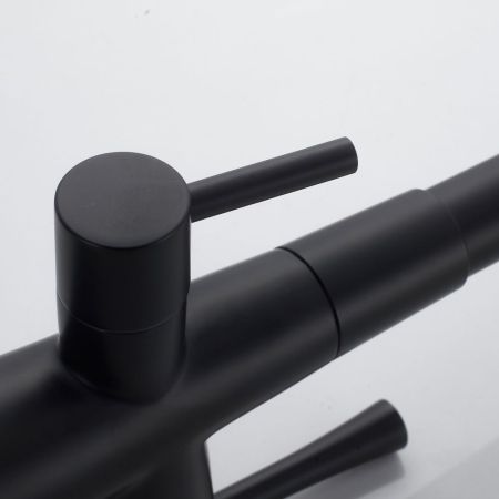 Смеситель для кухни с подключением фильтра Shevanik S528H, черный, артикул S528H