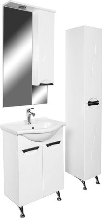 Тумба с раковиной Orange Глория 60 Белая, артикул Gl-60TU+RA