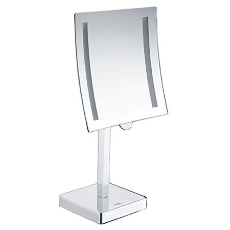 Косметическое зеркало WasserKRAFT K-1007 с увеличением и подсветкой LED Хром