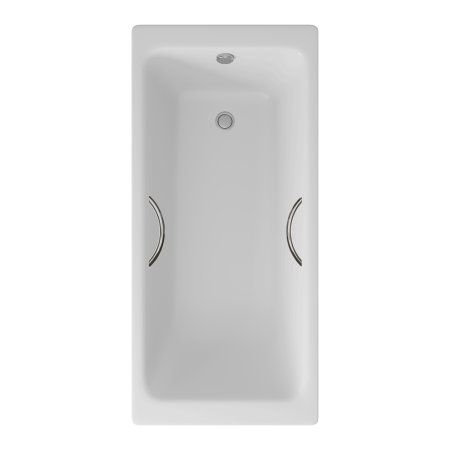 Ванна чугунная Delice Parallel 1700х800, с ручками