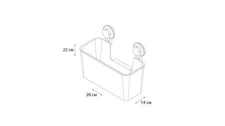 Полочка прямоугольная одноэтажная Grampus Blonde, GR-7085, белая, артикул GR-7085