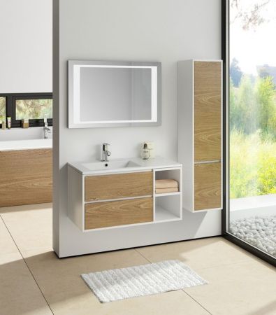 Тумба с раковиной SanVit Мэри-4 90 L kmery904 в цвете Ral подвесная Капучино, артикул kmery904