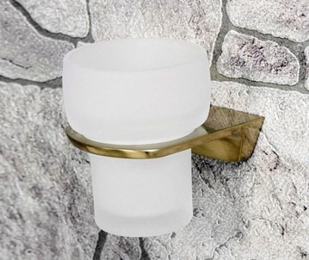 Стакан для зубных щеток WasserKRAFT Aisch K-5928 Золото матовое, артикул K-5928
