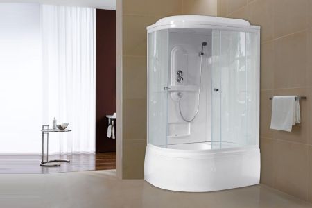 Душевая кабина Royal Bath RB 8120BK1-T (прозрачное) правая