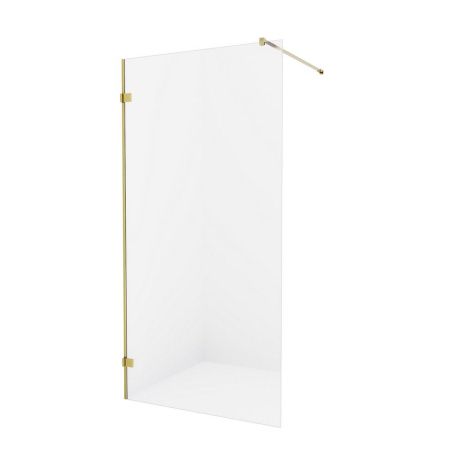 Душевое ограждение NEW TRENDY AVEXA GOLD BRUSHED 140x200 EXK-1995 (брашированное золото)