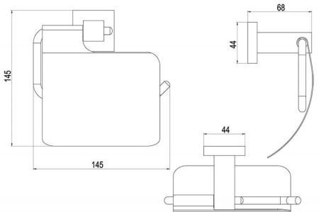 Держатель туалетной бумаги Timo Selene 17042/17с крышкой Золото матовое, артикул 17042/17