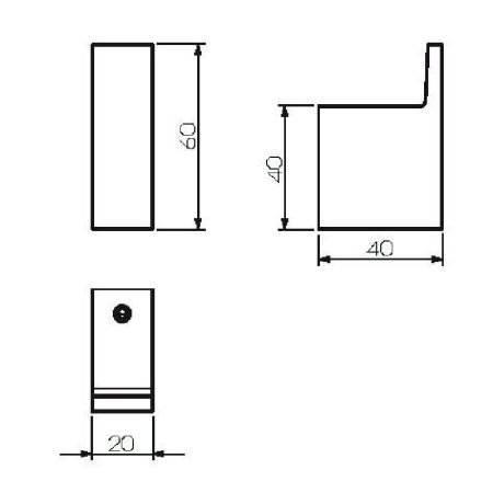 Крючок Langberger Black Edition 70331A-BP Черный матовый, артикул 70331A-BP