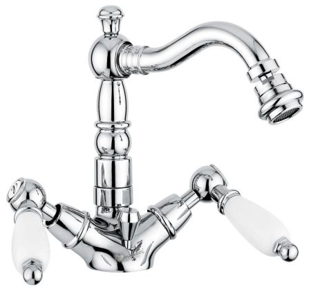 Смеситель Deco Ceramic с донным клапаном для биде, цвет хром