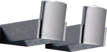 Gedy G-Kent, набор из 2-х крючков, цвет хром, артикул 5527(13)