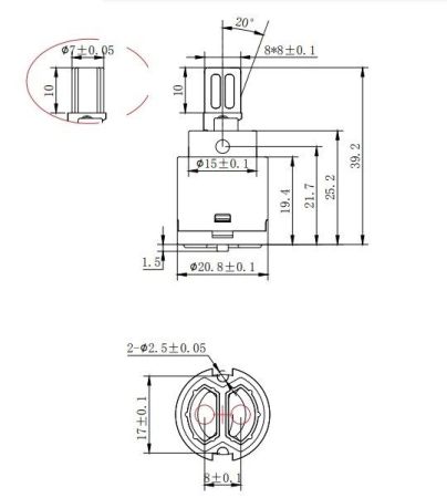 Кран-букса BELZ для переключения 2 режима (BF57), артикул BF57