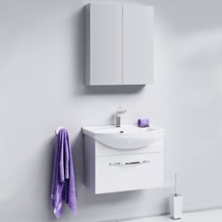 Тумба под раковину Aqwella Аллегро 65 Agr.01.06/1 подвесная Белая