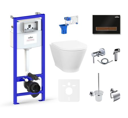 Комплект 10 в 1 Lavinia Boho Elegant Rimless 75110813, премиум с пластиковой клавишей, артикул 75110813