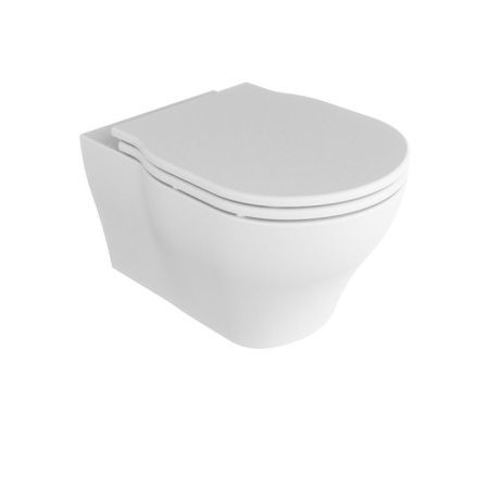 AZZURRA XL Унитаз подвесной 61х43х36 см слив универсальный, цвет белый, с креплением