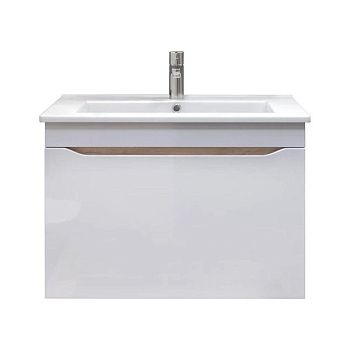 Тумба с раковиной подвесная VIGO Grani tp.GRI.OSK.75.1Y дуб золотой, 75 см