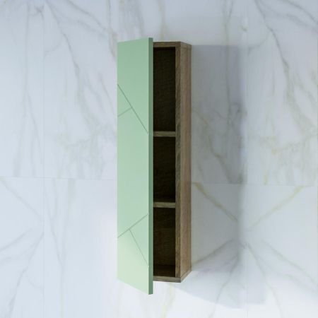 Шкаф навесной с дверью Бриклаер КРИСТАЛЛ 20 см, фисташковый, артикул 4627125416989