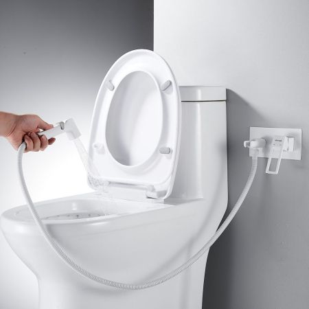 Гигиенический душ со смесителем Shevanik S6805C, белый