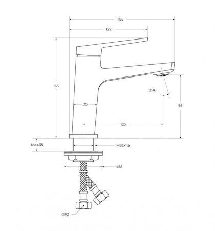 ARDENTE Комплект смесителей для ванной - смеситель для ванны и смеситель для раковины, артикул ARDENTE-VASM/LVM-CRM