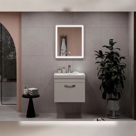 Тумба под раковину подвесная Velvex Estea tp.EST.MOD.60.1Y, 60 см, артикул tp.EST.MOD.60.1Y