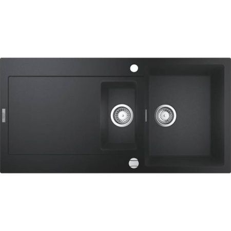Мойка GROHE K500 с 1,5 чашей, 1000 x 500 мм, черный гранит (31646AP0) Мойка GROHE K500 с 1,5 чашей, 1000 x 500 мм, черный гранит (31646AP0)