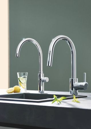 Вертикальный вентиль GROHE Blue Pure Mono, с функцией фильтрации, хром, (31724000) Вертикальный вентиль GROHE Blue Pure Mono, с функцией фильтрации, хром, (31724000)