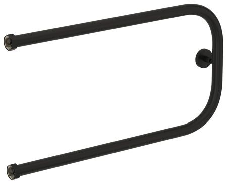 Полотенцесушитель водяной "П-обр.+" 320х650 Н. Г. 1" (Матовый Чёрный)