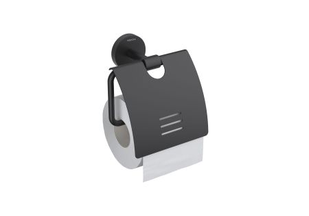 Бумагодержатель с крышкой AQUATEK, матовый черный AQ4609MB БЕТТА, артикул AQ4609MB