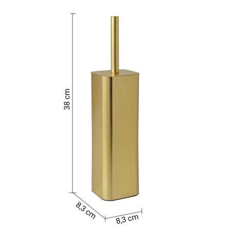 Gedy Jack, напольный металлический ёрш, цвет матовое золото, артикул 1334(88)