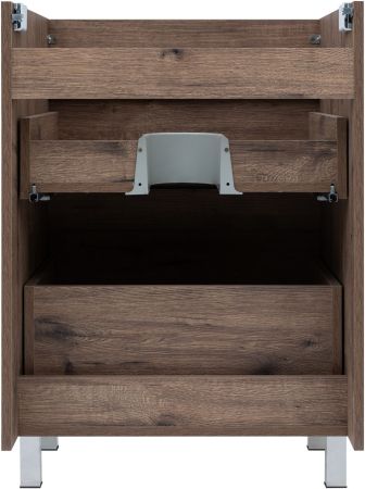 Тумба под раковину Aquanet Нота New 75 напольная, дуб веллингтон табак, артикул 00344142