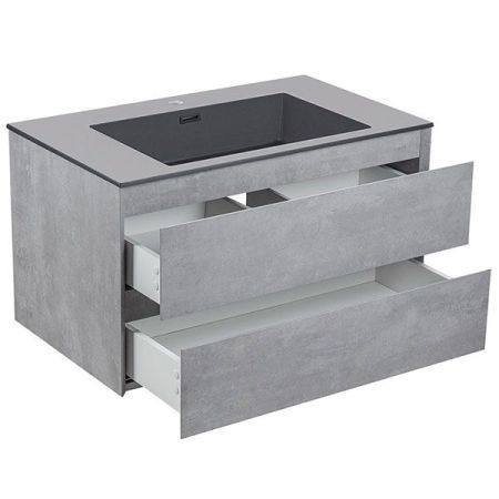 Тумба под раковину Vincea Luka VMC-1L800CT подвесная Cement, артикул VMC-1L800CT