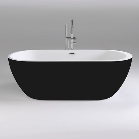 Акриловая ванна Black&White Black Swen 170x80 SB105 Black без гидромассажа, артикул 105SBBL