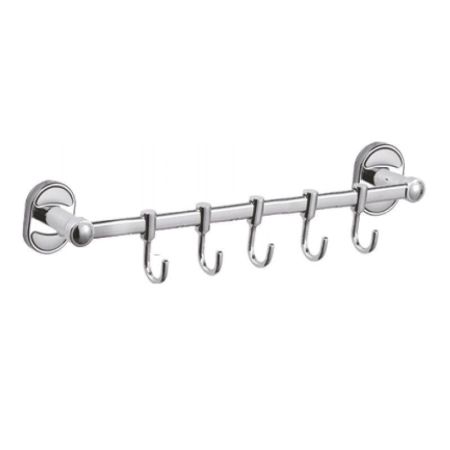 Планка с крючками для полотенец D-Lin D288700-5, хром