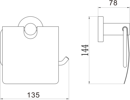 Держатель для туалетной бумаги Savol S-005651C, матовое золото, артикул S-005651C