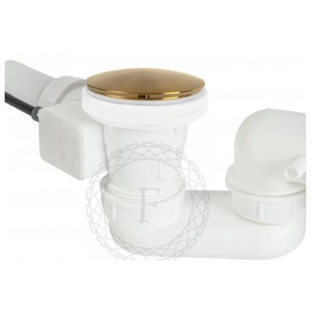 Слив-перелив (полуавтомат, 80 см.) FILARETE FL80GL, золотой сатин, артикул FL80GL