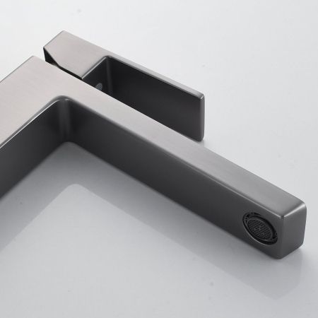 Смеситель для раковины высокий Rose R18T R1811T-1, оружейная сталь