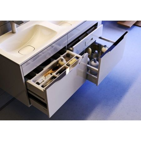 "Malaga" тумба под умывальник подвесная, цвет белый Mal.01.12, ТМ «AQWELLA», артикул Mal.01.12