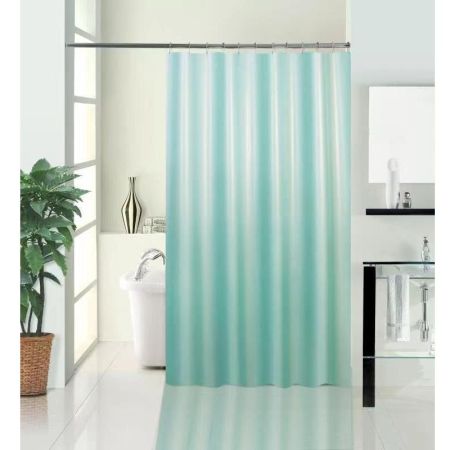 Штора для ванной комнаты Savol S-MTX1818G, зеленый, артикул S-MTX1818G