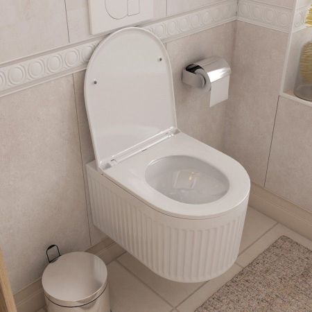 Унитаз подвесной Maretti Renata безободковый с микролифтом, RE10PBM33-844, белый