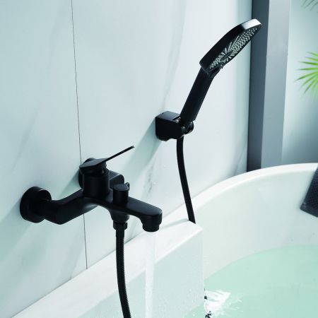 Смеситель для ванны Shevanik S6202H, черный