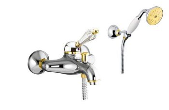 Смеситель для ванны Fiore IMPERIAL-SKY  (SWAROVSKI®) 82CO5104, хром/золото